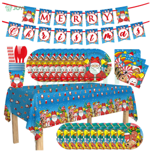 Candy Cane Crew Christmas Tableware Set