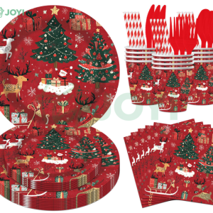 Reindeer Sleigh Christmas Tableware Set