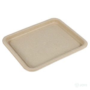 Compostable Wheat Straw Fibre Lid for 1000ml Food Box 198 x 142 x H36 mm