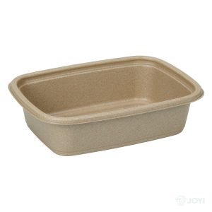Compostable Wheat Straw Fibre 1000ml Food Box 190 x 139 x H46 mm