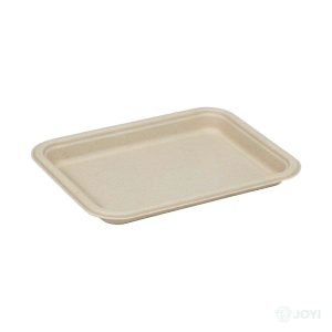 Compostable Wheat Straw Fibre Lid for 400ml Food Box 178 x 128 x H20 mm