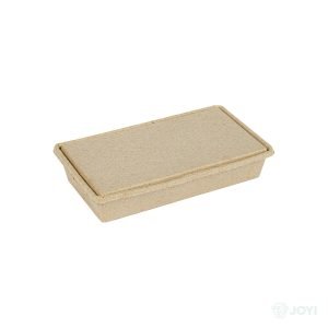 Compostable Wheat Straw Fibre 450ml Burger Box 305 x 150 x H44 mm