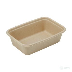 Compostable Wheat Straw Fibre 850ml Food Box Base 230 x 132 x H40 mm