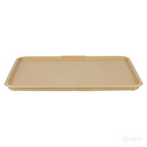 Compostable Wheat Straw Fibre Lid for 1000ml Food Box 225 x 132 x H15 mm