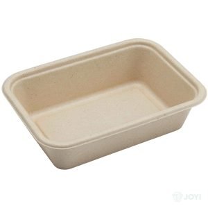 Compostable Wheat Straw Fibre 750ml Food Box 179 x 125 x H50 mm