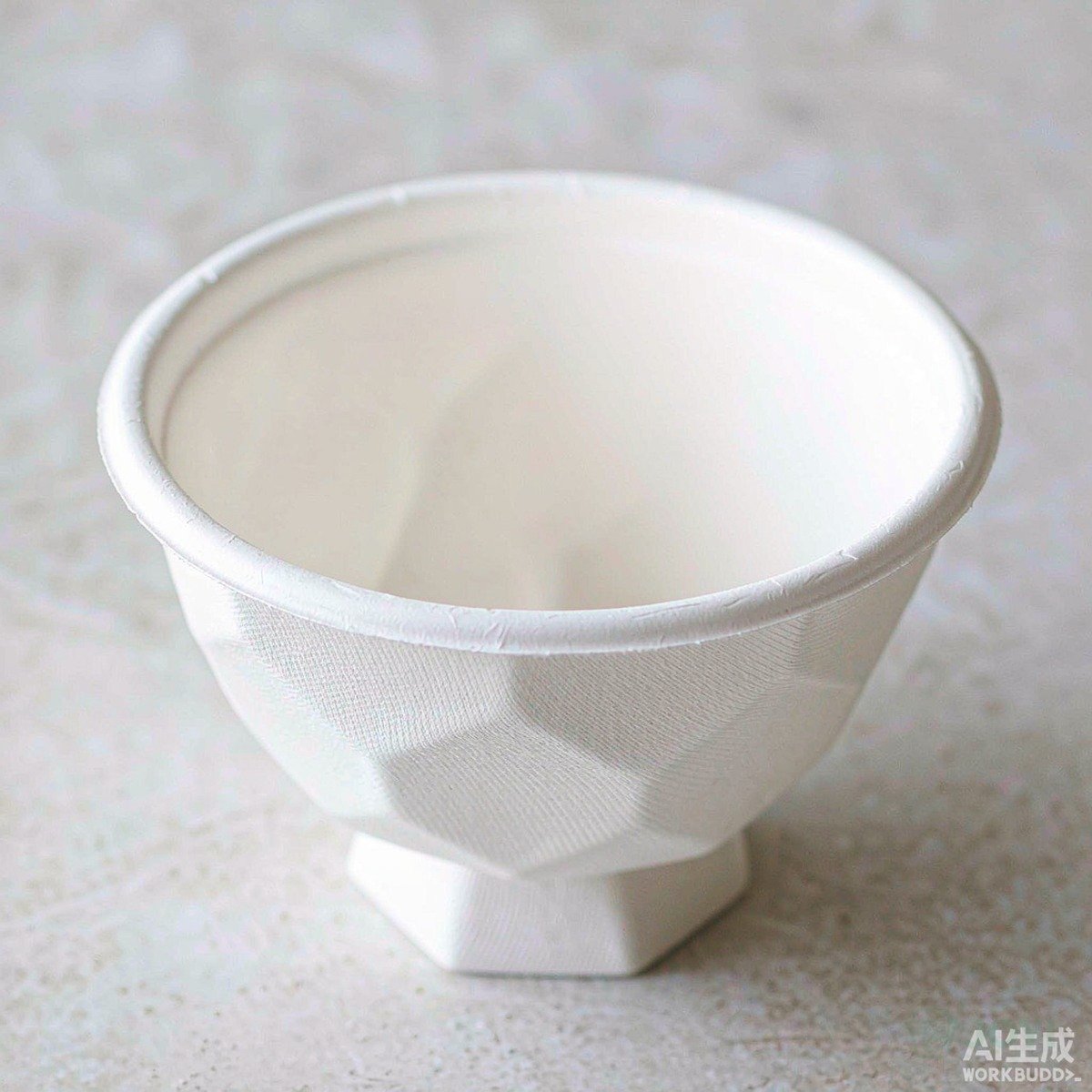 Compostable Plant Fibre 500ml Diamond Bowl