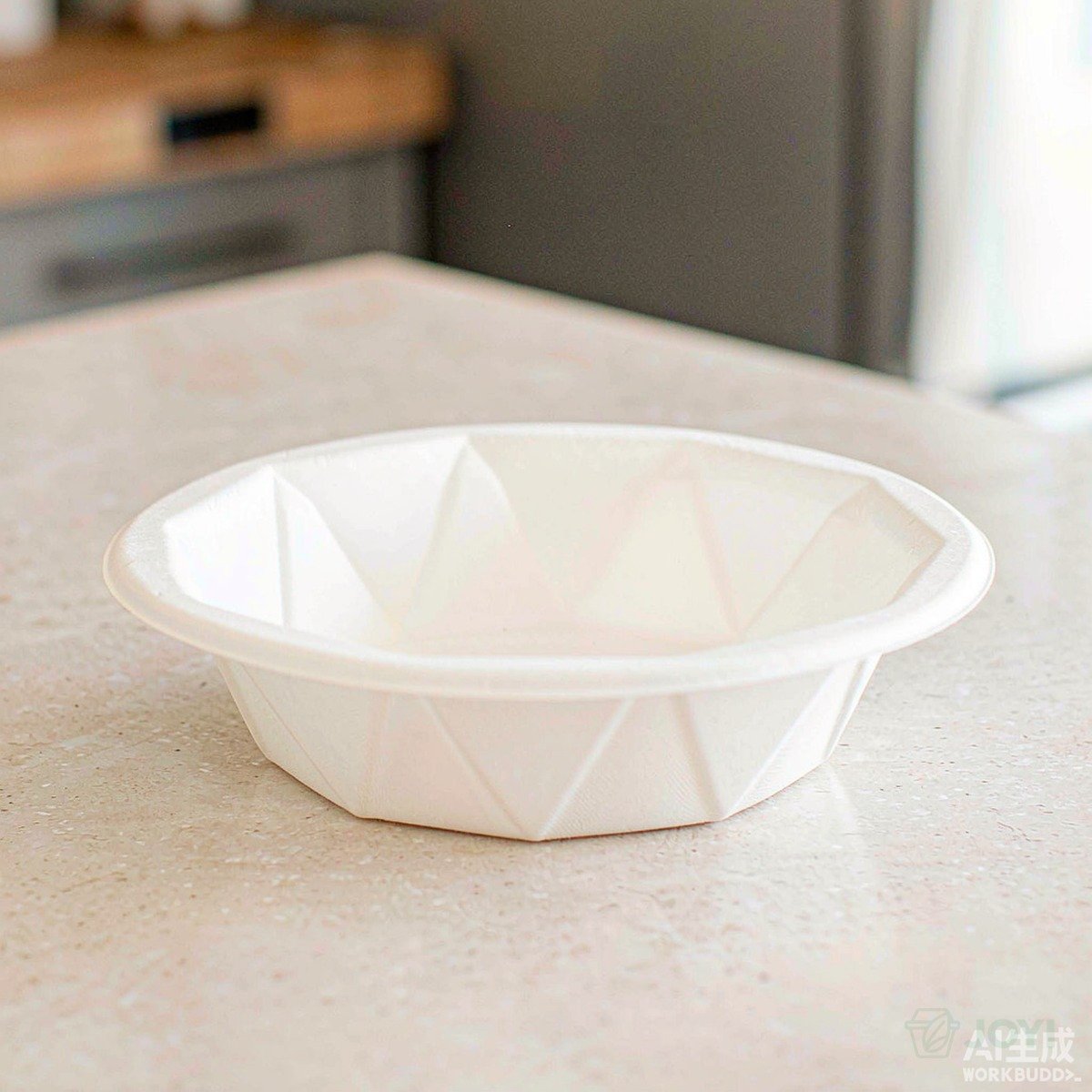 Compostable Plant Fibre 850ml Diamond Bowl