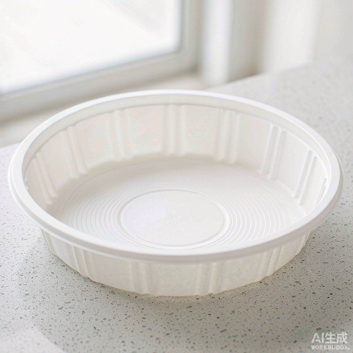 Compostable Plant Fibre 1500ml Diamond Serving Bowl
