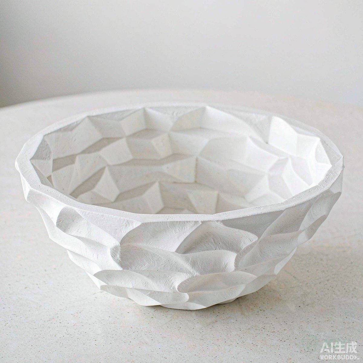 Compostable Plant Fibre 2500ml Diamond Serving Bowl