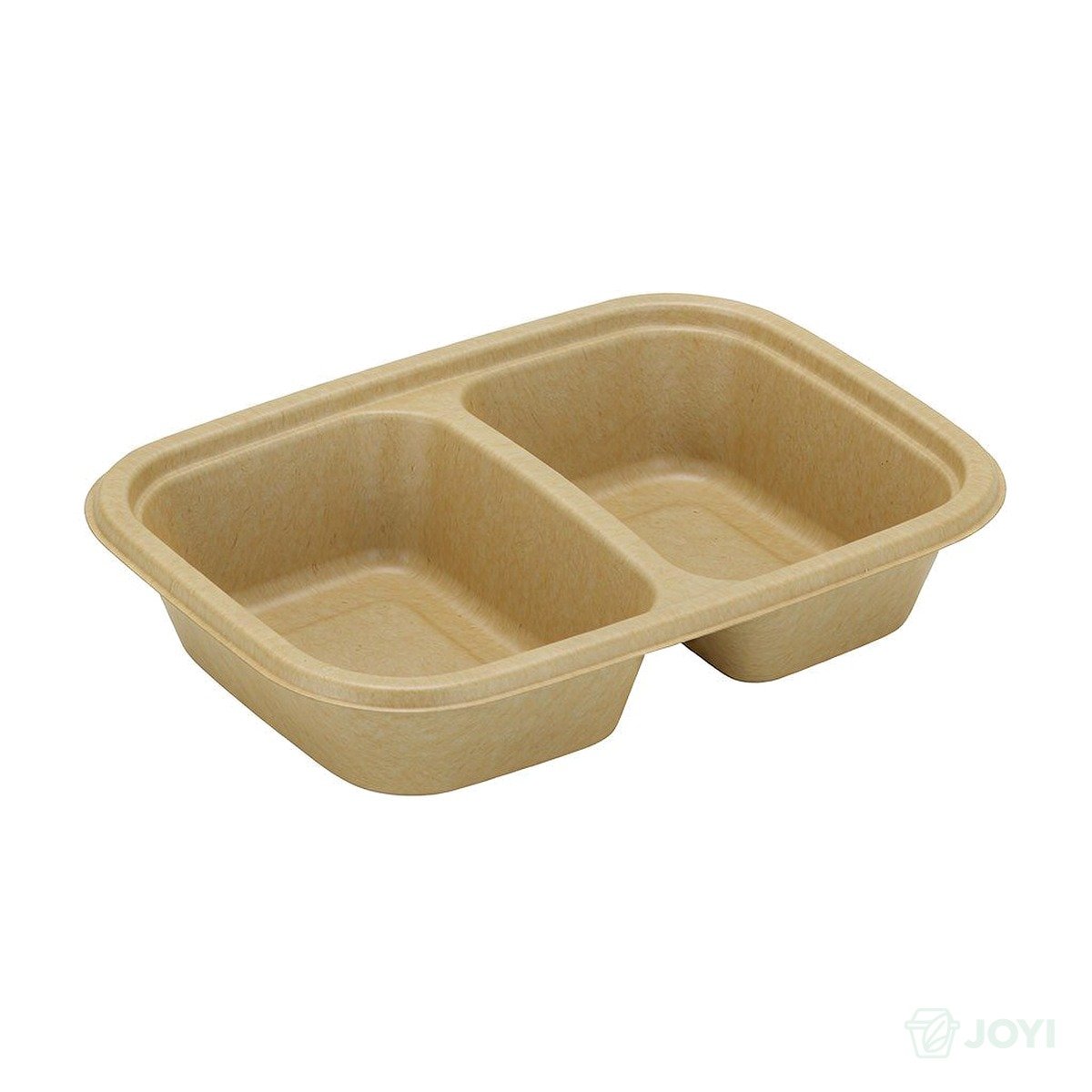 Compostable Plant Fibre 2-Compartment Salad Bowl