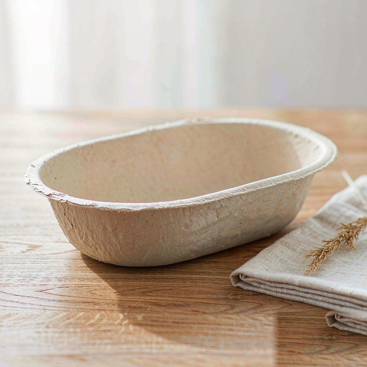 Compostable Plant Fibre Oval U-Shape Bowl