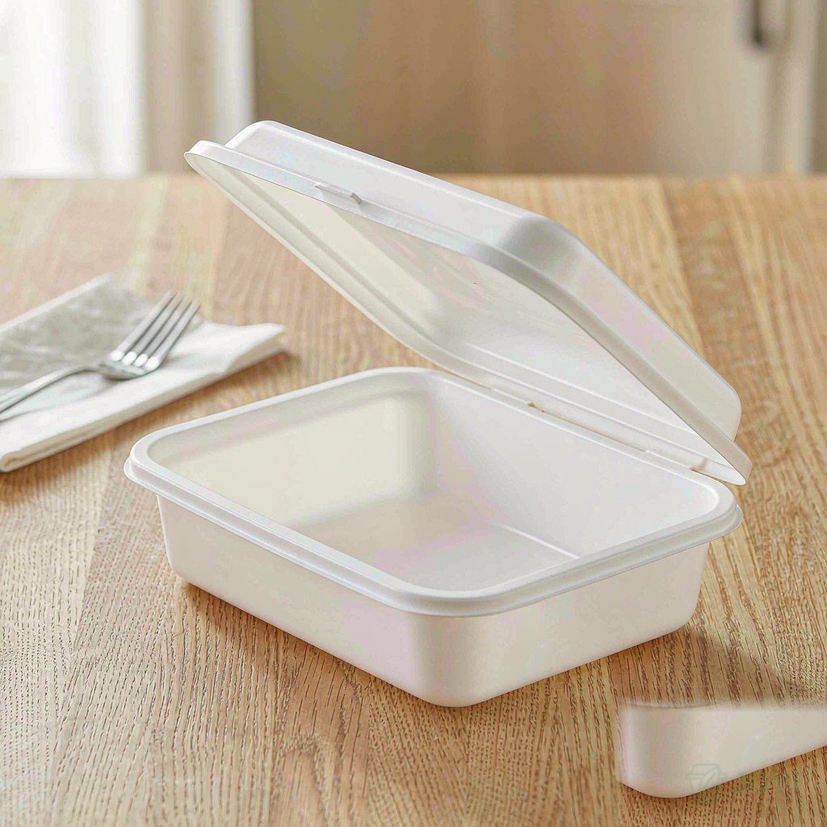 Compostable Plant Fibre 650ml Narrow-Rim Box