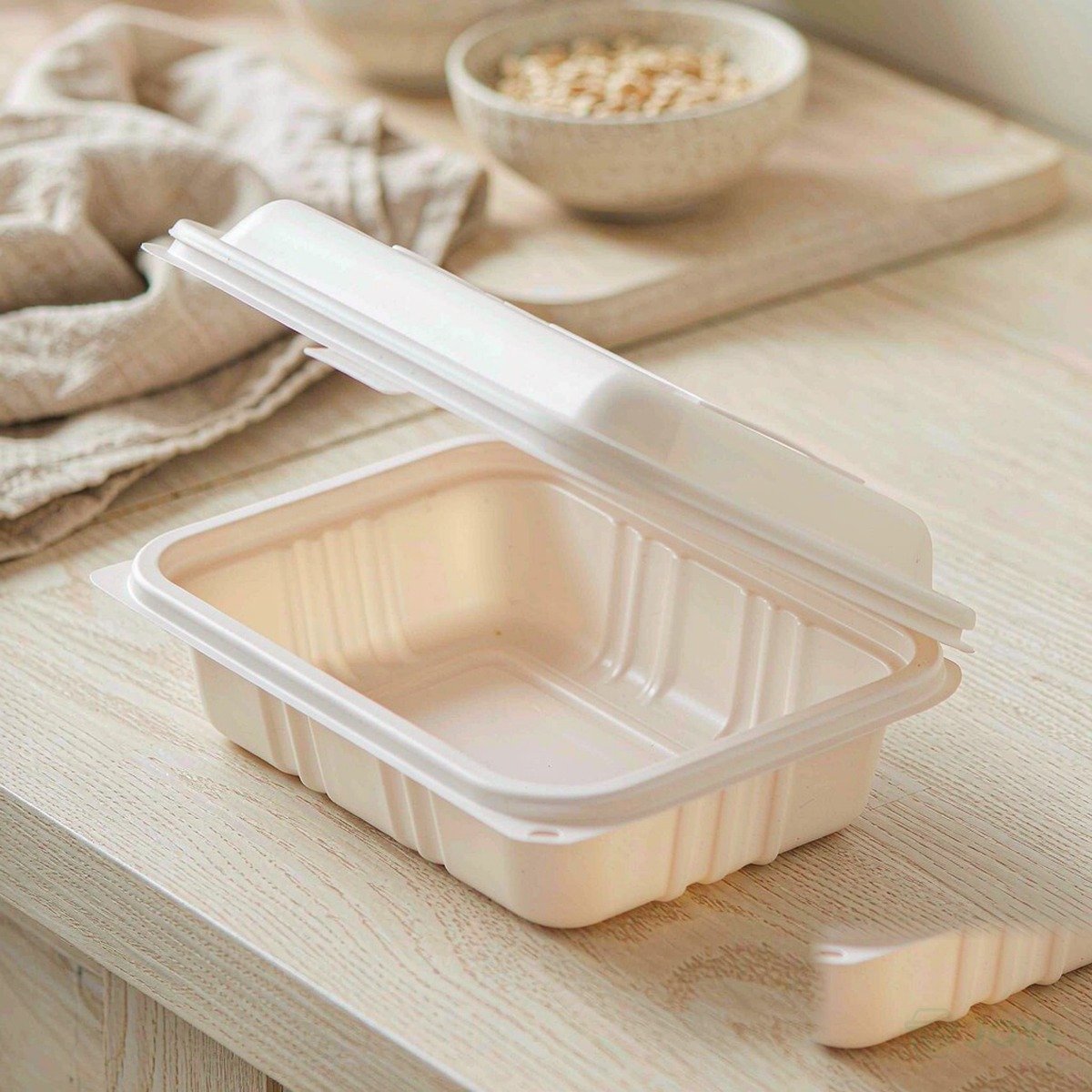 Compostable Plant Fibre 750ml Narrow-Rim Box