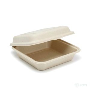 Compostable Plant Fibre Shallow Box 165 x 165 x H52 mm