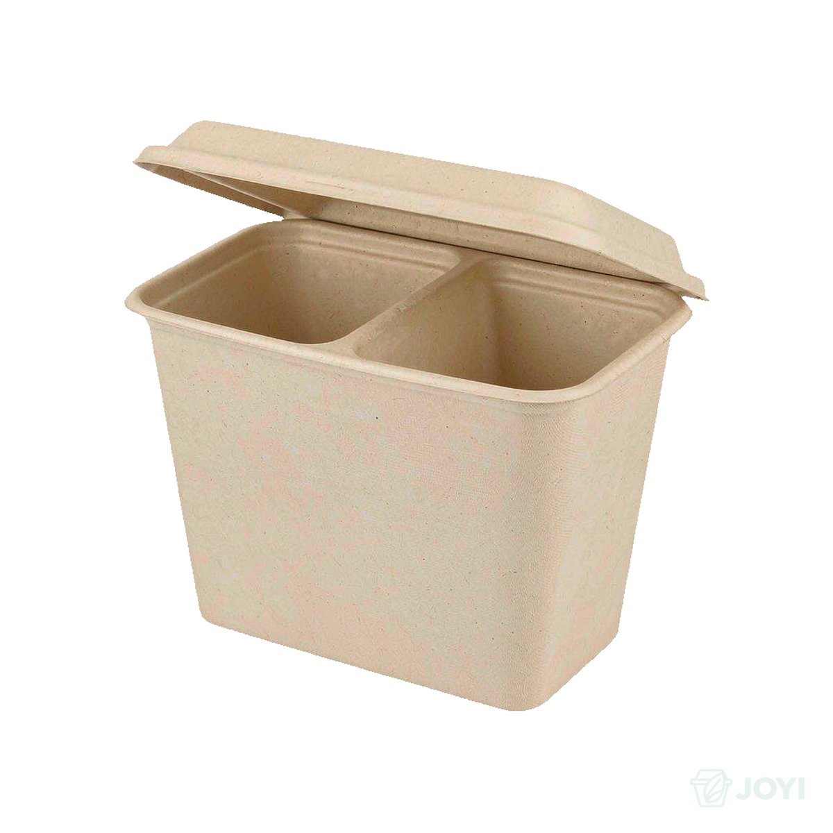 Compostable Plant Fibre 2-Compartment Meal Box
