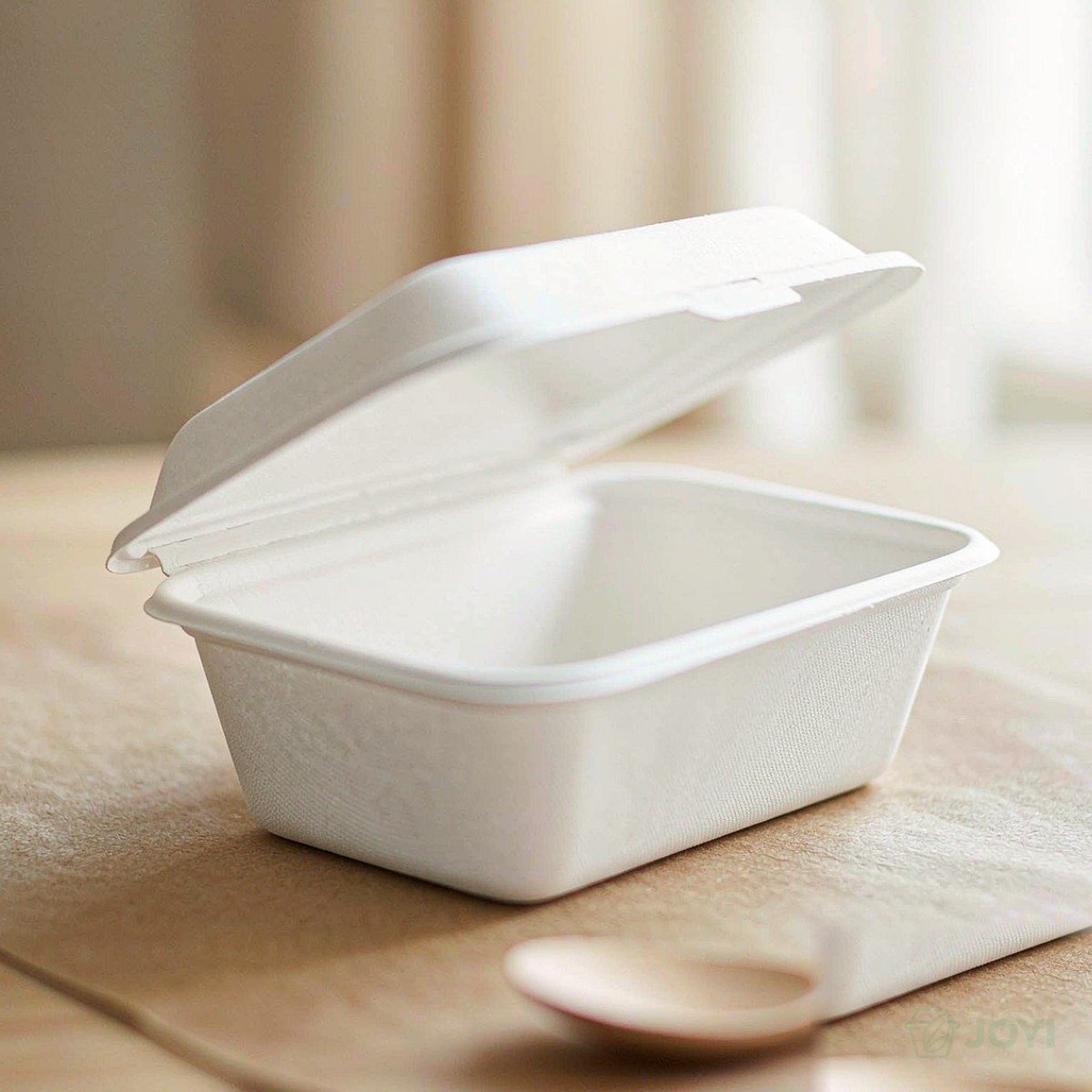 Compostable Plant Fibre 600ml Meal Box