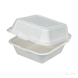 Compostable Plant Fibre Burger Box 152 x 152 x H76 mm