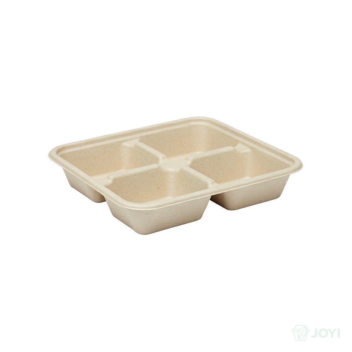 Compostable Plant Fibre 4-Compartment Divided Reinforced Box