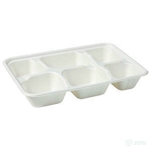 Compostable Plant Fibre 5-Compartment Divided Box