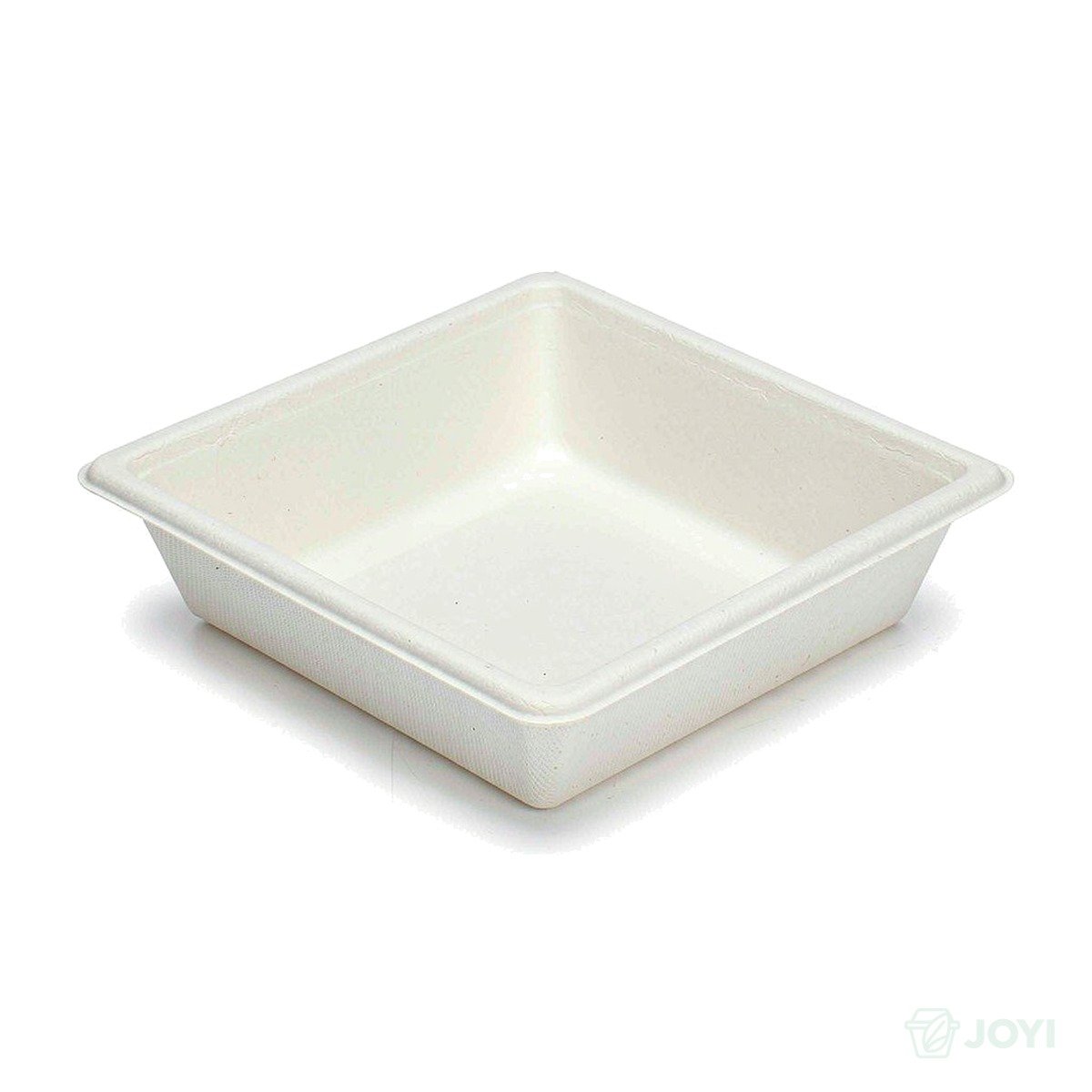 Compostable Plant Fibre Square Tray 210 x 210 x H18 mm