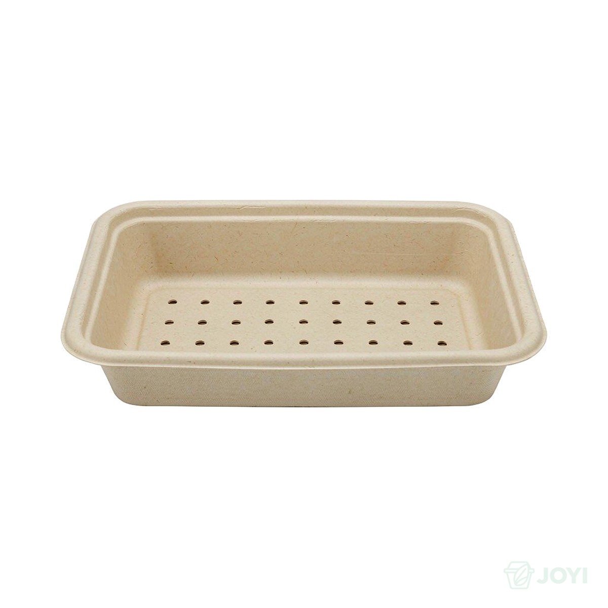 Compostable Plant Fibre Produce Tray 152 x 146 x H32 mm