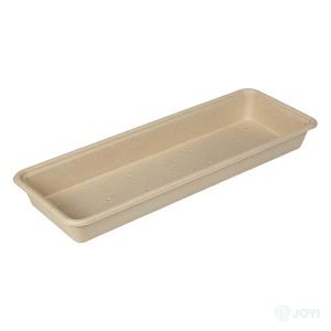 Compostable Plant Fibre Produce Tray 264 x 110 x H26 mm