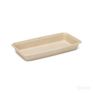 Compostable Plant Fibre Produce Tray 210 x 108 x H13 mm