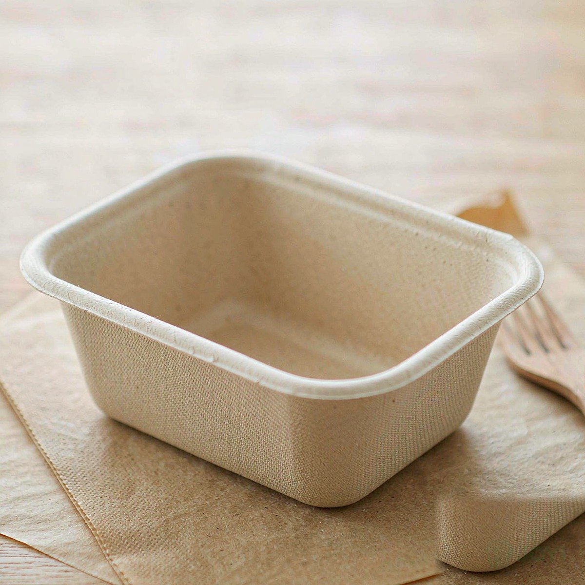 Compostable Plant Fibre Produce Tray 233 x 185 x H25 mm