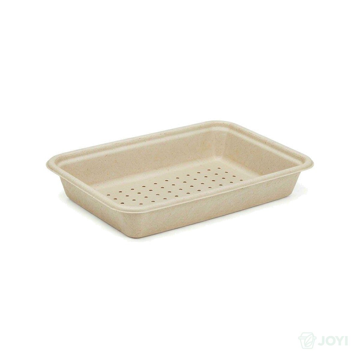 Compostable Plant Fibre Produce Tray 233 x 185 x H25 mm