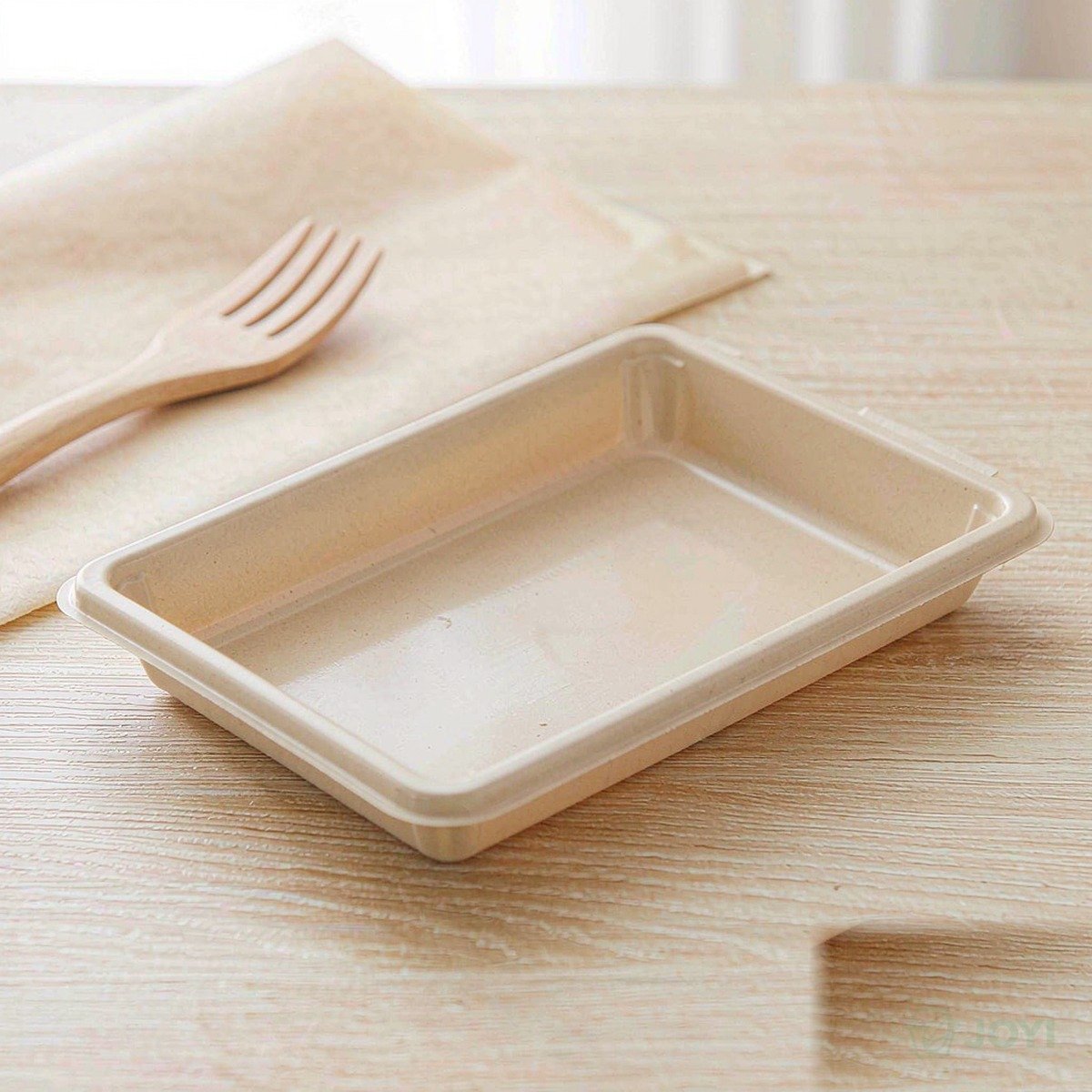 Compostable Plant Fibre Produce Tray 187 x 123 x H35 mm