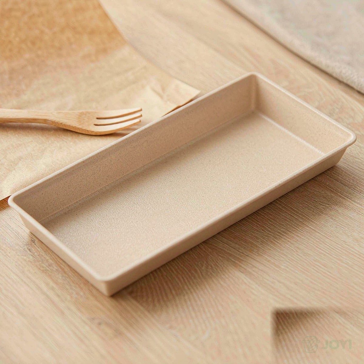 Compostable Plant Fibre Sushi Tray 219 x 90 x H20 mm