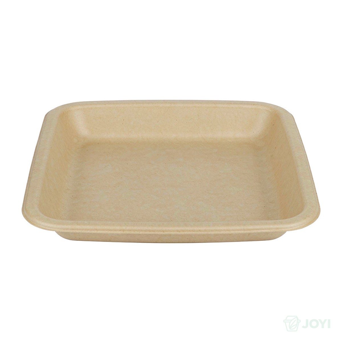 Compostable Plant Fibre 8" Square Plate 200 x 200 x H20 mm
