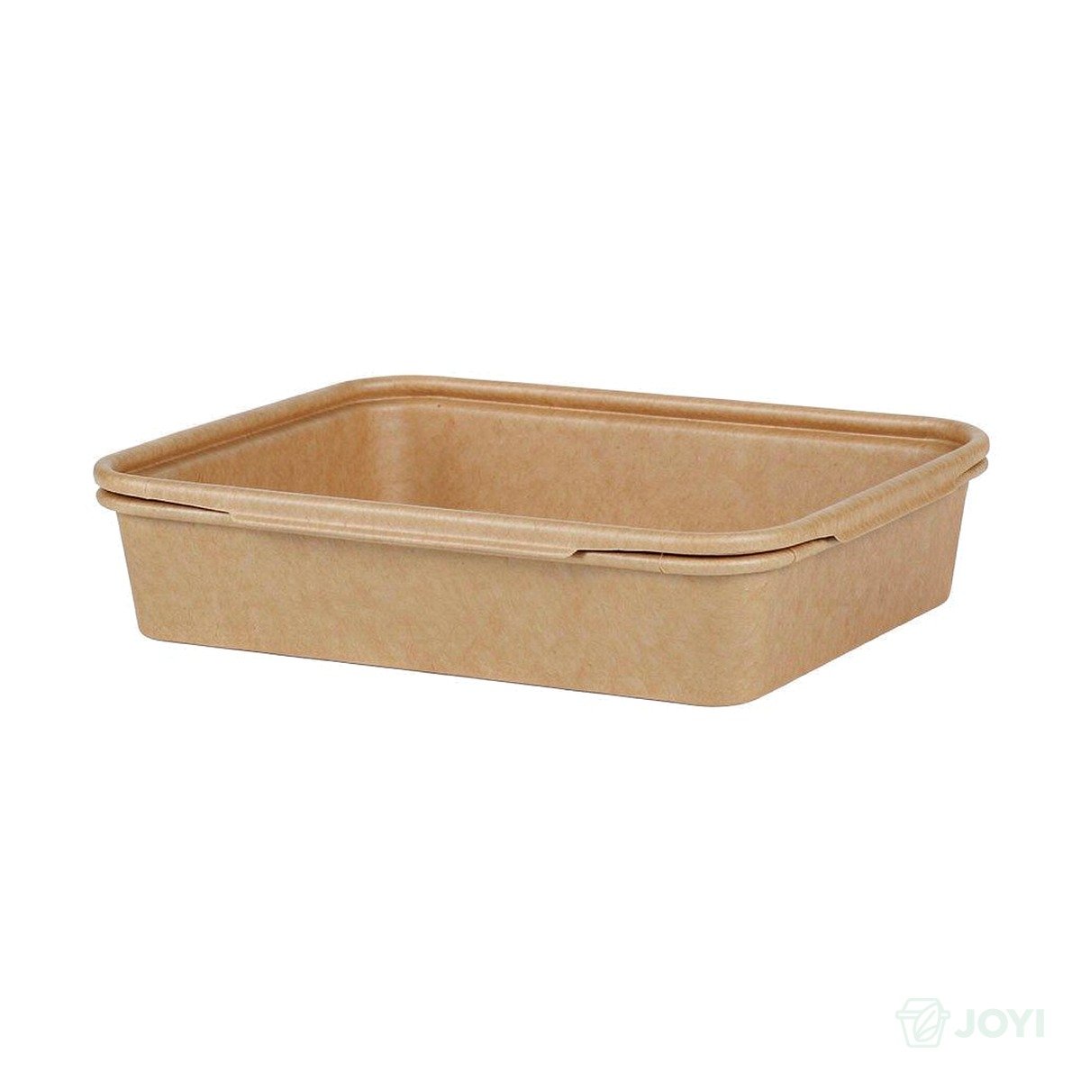 Compostable Plant Fibre Hinged Food Box 205 x 202 x H49 mm