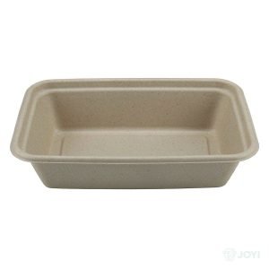 Compostable Bagasse 750ml Food Container 215 x 140 x H40 mm
