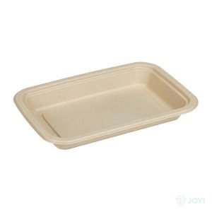 Compostable Bagasse 11x5 Long Tray 282 x 138 x H28 mm