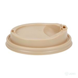Compostable Bagasse 90 Flip Cup Lid Ø95 x H22 mm