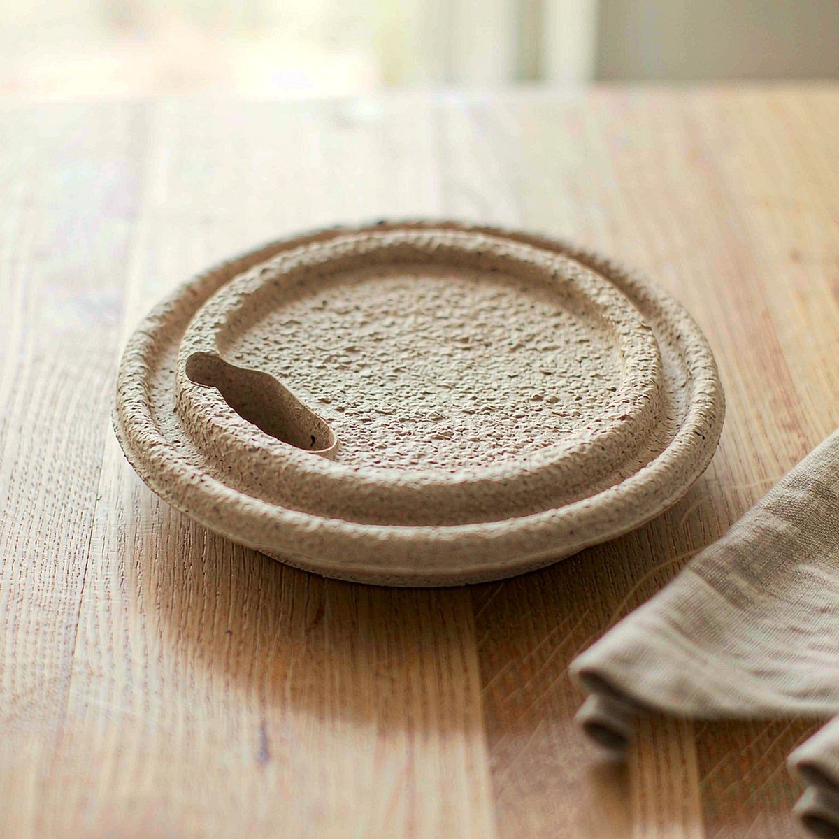 Compostable Bagasse 90 Sip Cup Lid Ø95 x H22 mm