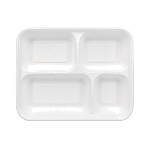 Compostable Bagasse 11" 5-Compartment Plate