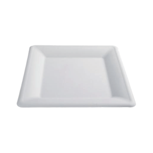 Compostable Bagasse 6" Square Plate