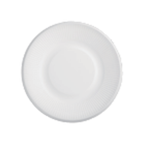 Compostable Bagasse 6" Ribbed Plate