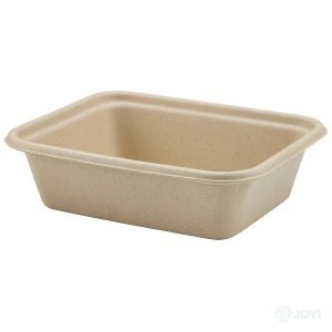 Compostable Bagasse 750ml Rectangular Container 229 x 134 x H44 mm