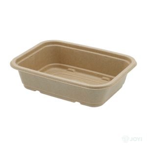 Compostable Bagasse 1000ml Rectangular Container 230 x 135 x H65 mm