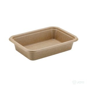 Compostable Bagasse 850ml Rectangular Container 236 x 132 x H45 mm