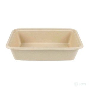 Compostable Bagasse 1200ml Rectangular Container 230 x 135 x H77 mm