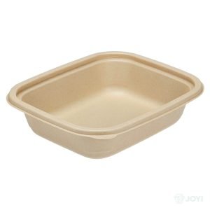 Compostable Bagasse 750ml Rectangular Container 222 x 158 x H40 mm