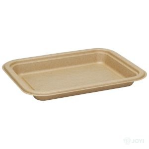 Compostable Bagasse Rectangular Tray 220 x 135 x H30 mm