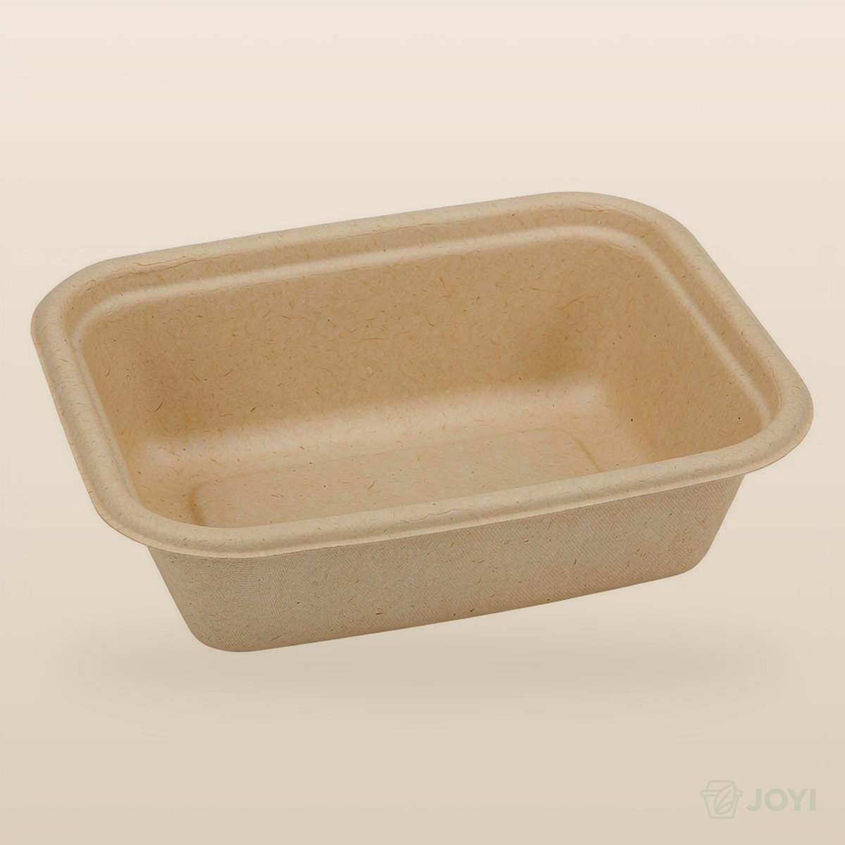 Compostable Bagasse 28oz Rectangular Tray 232 x 157 x H45 mm - Image 3