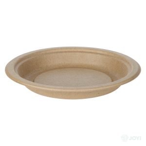 Compostable Bagasse 9" Deep Plate Ø225 x H36 mm